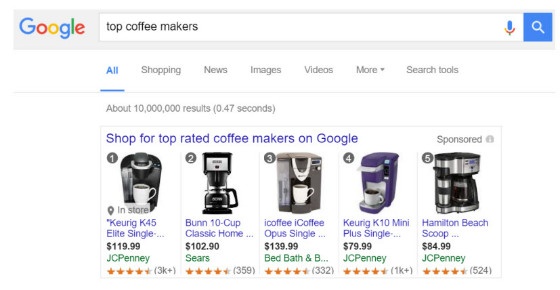top rated products in desktop results