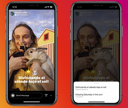 Instagram Stories Translation
