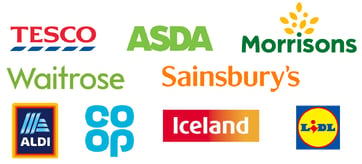 Supermarkets logos