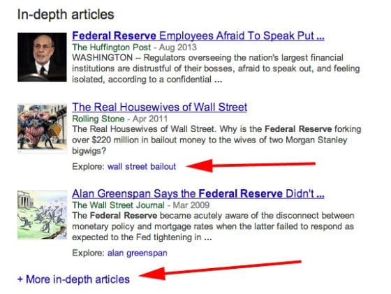 Google In-depth Articles Return After 17-Day Absence